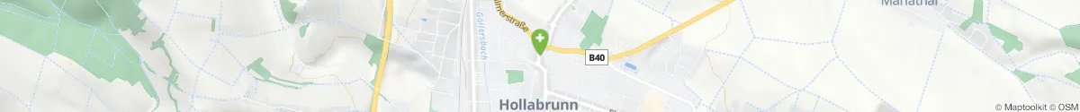Kartendarstellung des Standorts für St. Ulrich-Apotheke in 2020 Hollabrunn